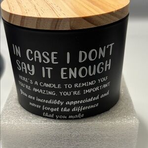 Black and Tan Scented Candle